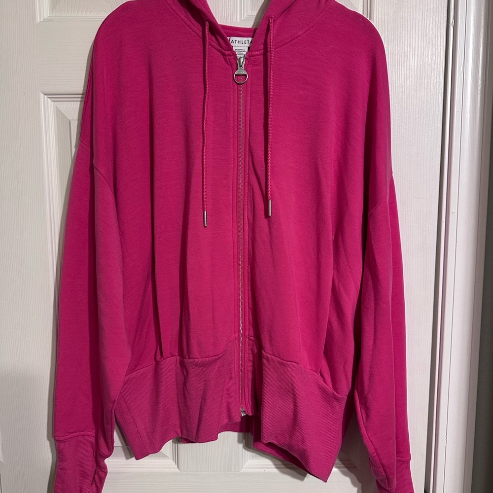Athleta Vibrant Pink Hoodie
